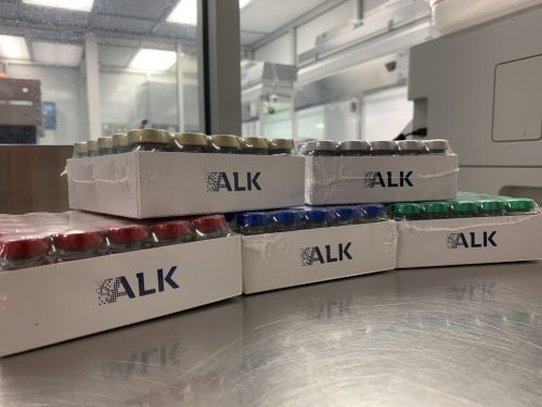 Five packed cases of medication